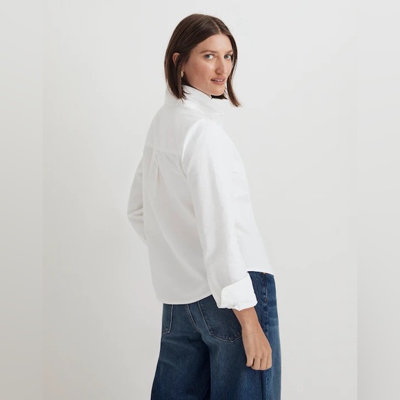 NWT Madewell Oxford Button-Up Shrunken Shirt - Picture 3 of 11